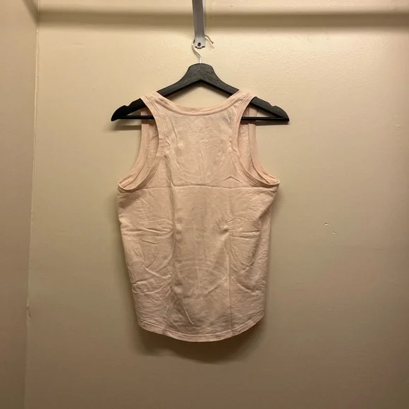 Everlane ReCotton Racerback Tank Top Pink - Picture 10 of 15